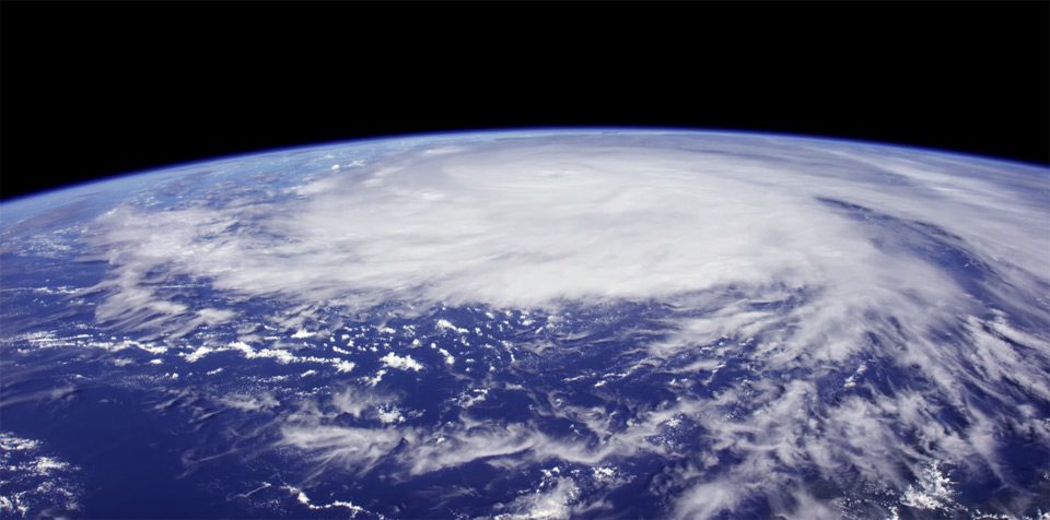 A view of the Earth taken by a 4K video camera now onboard the ISS and operational