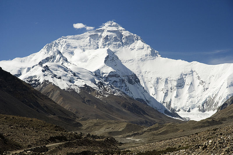 The North Face of Mount Everest. Scientists believe the height of the summit may have changed due to the earthquake in Nepal The North Face of Mount Everest. Scientists believe the height of the summit may have changed due to the earthquake in Nepal