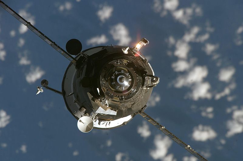 The Progress 59 has re-entered the atmosphere over the Pacific and burned up, ending it's out of control spin through space The Progress 59 has re-entered the atmosphere over the Pacific and burned up, ending it's out of control spin through space